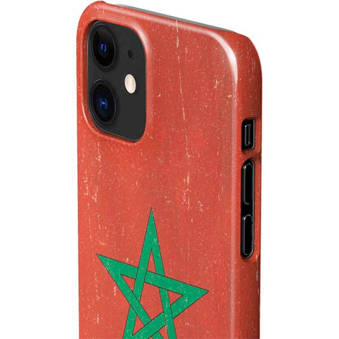 Morocco Flag Distressed iPhone 12 Mini Lite Case